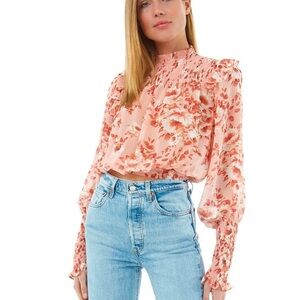 Floral Smocked Blouse